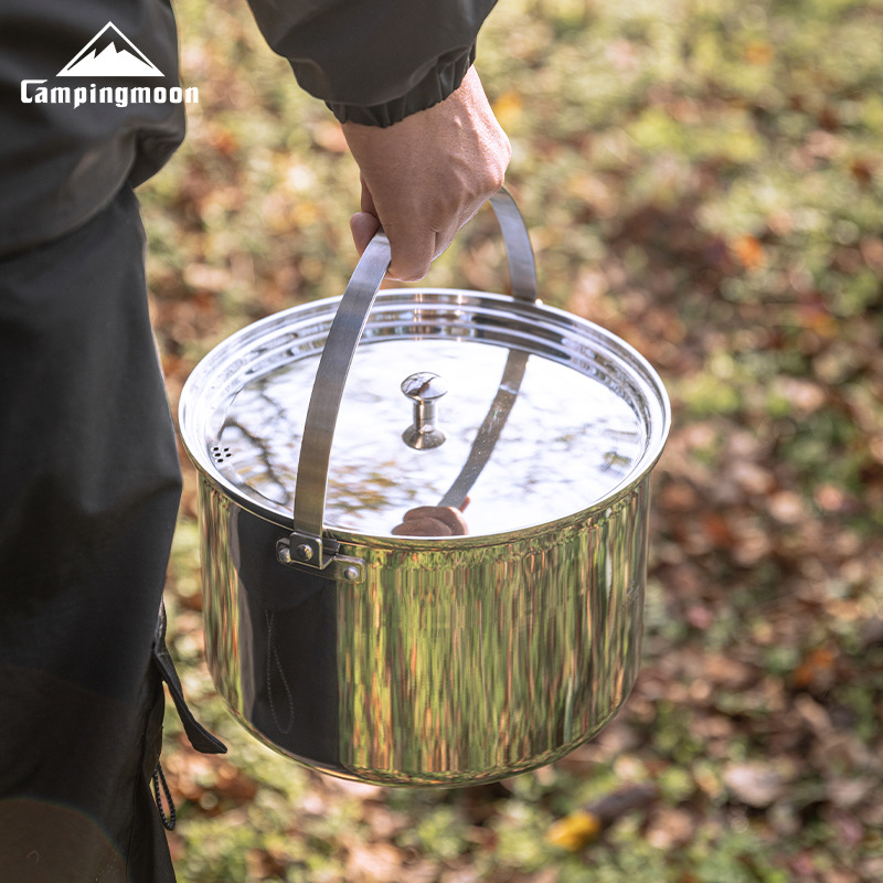 CAMPINGMOON CC-24 stal nierdze – Camping Cooking Pot Large recenzja i cena
