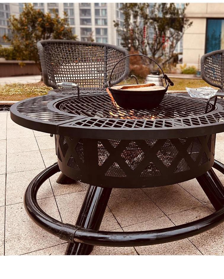 Duże ogrodowe paleniska na dre – Camping Cooking Fire Pit recenzja i cena
