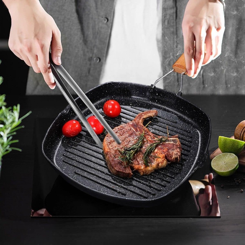 Kwadratowa patelnia grillowa d – Skillet Cast Iron Camp recenzja i cena
