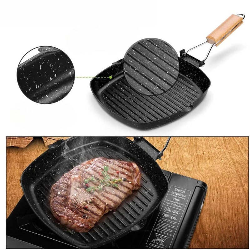 Kwadratowa patelnia grillowa d – Skillet Cast Iron Camp recenzja i cena