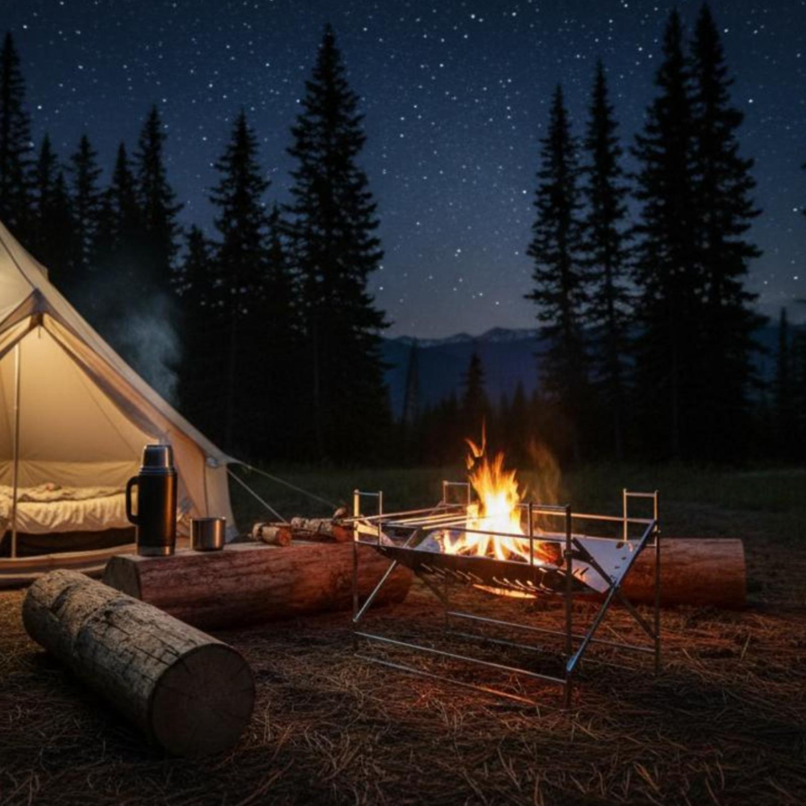Przenośny składany grill ze st – Camping Cooking Fire Pit recenzja i cena