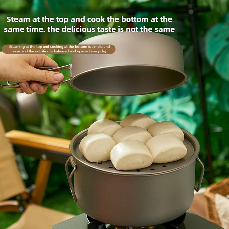 Zestaw tytanowych garnków na z – Camping Cooking Lightweight recenzja i cena