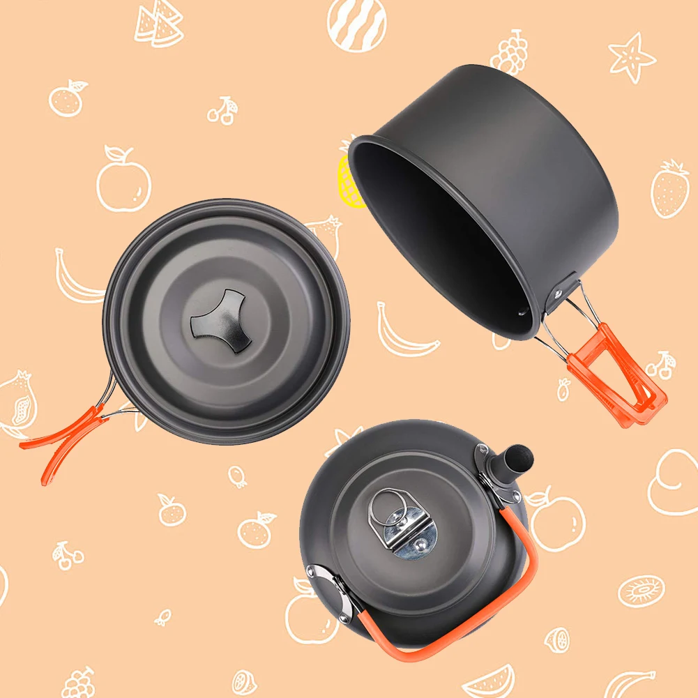 Zestaw naczyń kempingowych Cza – Camping Cooking Set With Kettle recenzja i cena