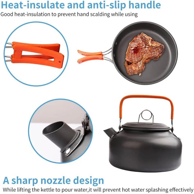 Zestaw do gotowania na kemping – Camping Cooking Ware Set recenzja i cena